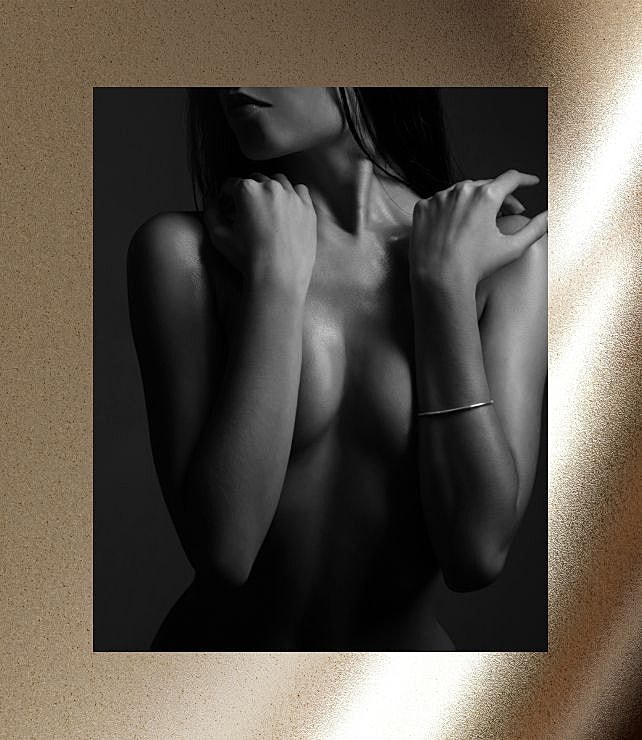 Houston plastic surgery model posing