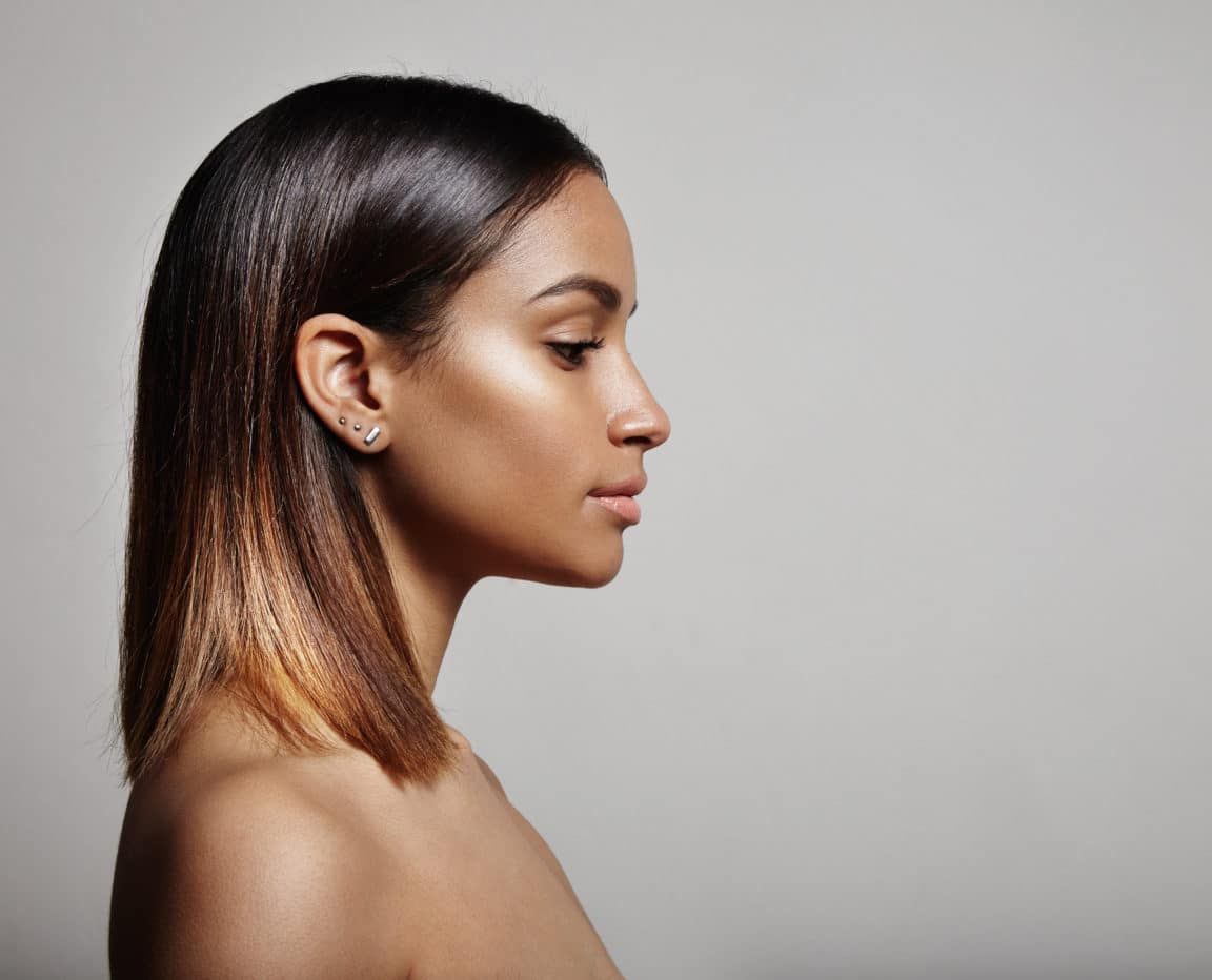 Woman's Profile  Straight Hair